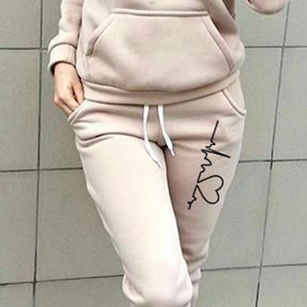 1 Set Tracksuit Women Pure Color Autumn Tracksuit Fashionable Lady Hoodie Sweatshirt Suit Ensemble Jogging Femme Chandals Mujer