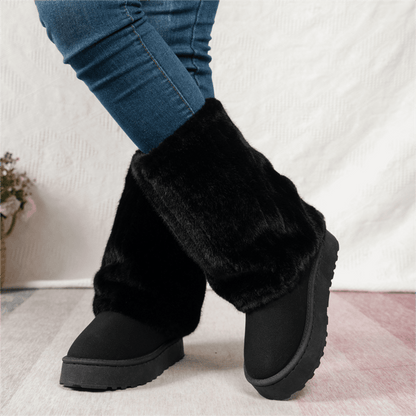 Women'S Snow Boots Fashionable and Warm Mid Calf Winter Boots Perfect for Casual and Outdoor Activities