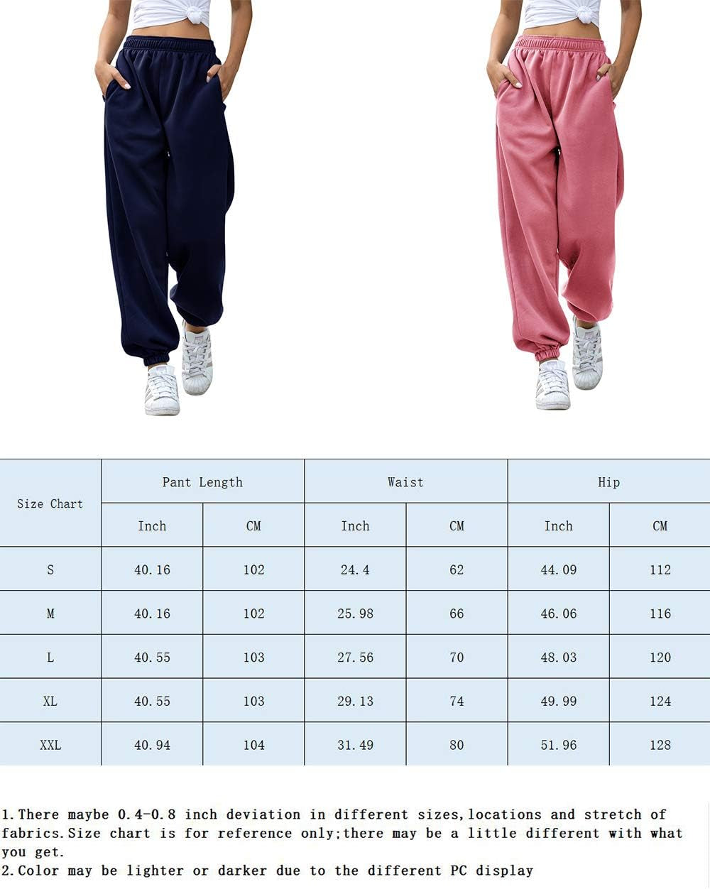 Women'S High Waisted Sweatpants Workout Active Joggers Pants Baggy Lounge Bottoms